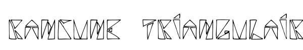 Rancune Triangulaire font preview